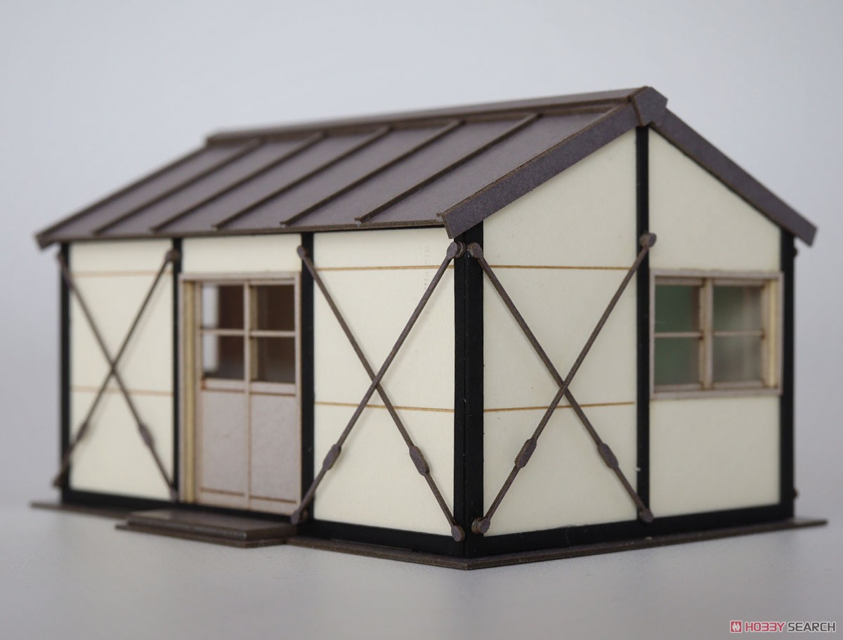1/83(HO) Prefab Hut A [1:83, Colored Paper] (Unassembled Kit) (Model Train) Item picture1