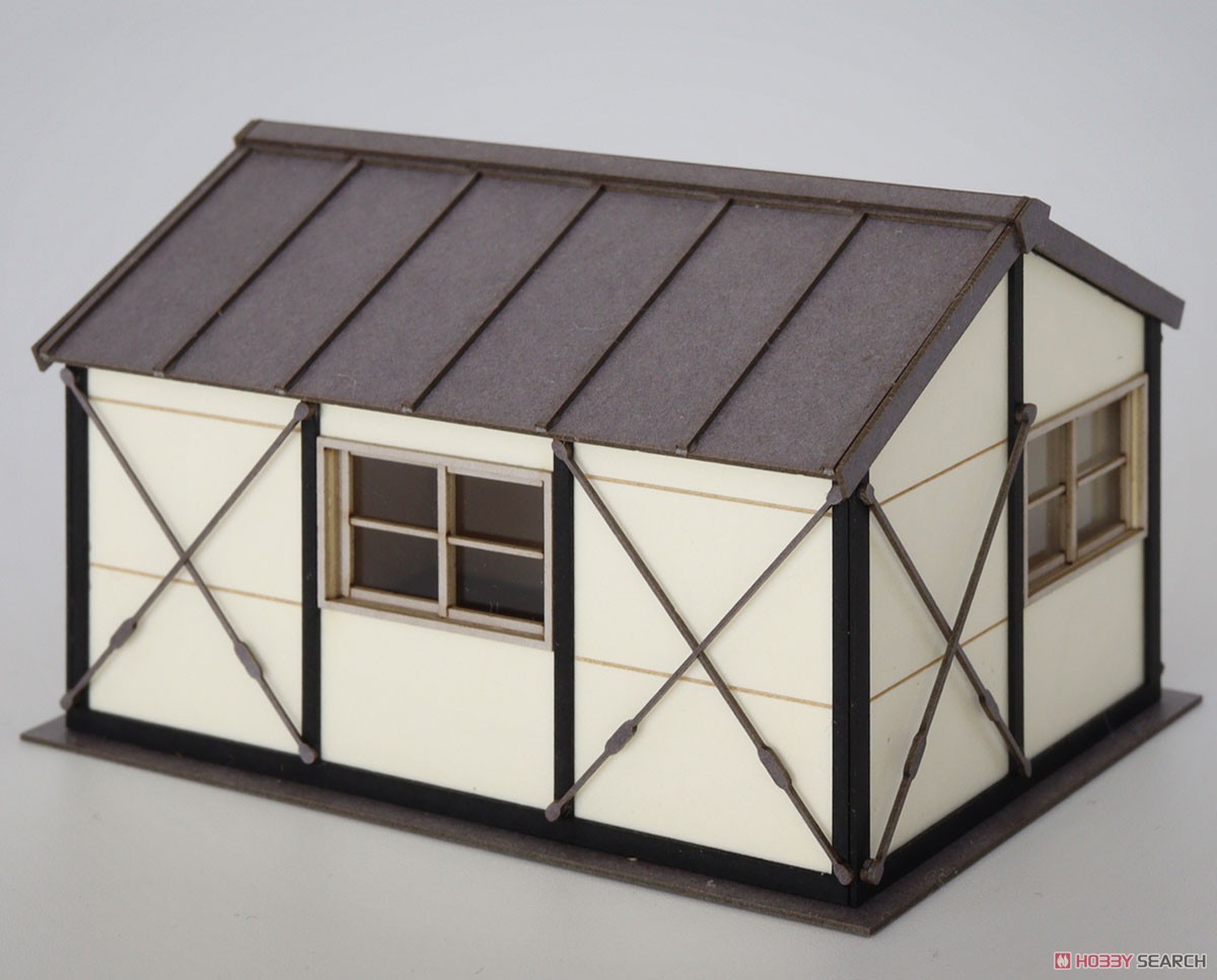 1/83(HO) Prefab Hut A [1:83, Colored Paper] (Unassembled Kit) (Model Train) Item picture2