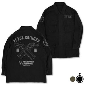 Trigun Stampede Peace Bringer Fatigue Jacket Black L (Anime Toy)