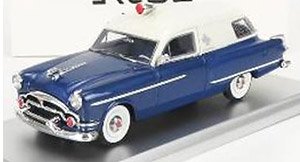 パッカード ヘニー JR アンビュランス 1954 ブルー/ホワイト (ミニカー)