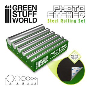 Photo Etched Rolling Set (4/6/8/10/12/16mm) (Hobby Tool)