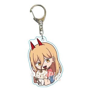 Gyugyutto Acrylic Key Ring Part2 Chainsaw Man Power (Meowy Plush) (Anime Toy)