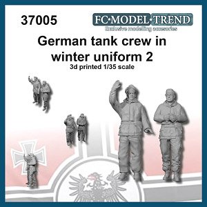 WWII ドイツ 戦車兵(冬季装備)セット＃2 (2体入) (プラモデル)