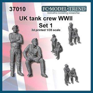 WWII イギリス 戦車兵セット＃1 (2体入) (プラモデル)