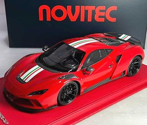 Novitec F8 N-Largo Red / Italian Color Stripe (Diecast Car)
