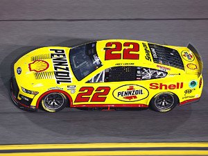 Joey Logano #22 Shell-Pennzoil Ford Mustang NASCAR 2023 Bluegreen Vacations Duel #1 Winner (Diecast Car)