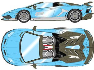 Lamborghini Aventador SVJ 63 Roadster -Tribute Miura Roadster 2021 (Diecast Car)