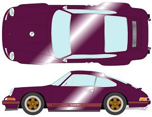 Singer 911 (964) Coupe Amethyst Metallic (Diecast Car)