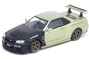 Nissan Skyline GT-R (R34) M-SPEC NUR Tuned by NISMO Omori Factory (Diecast Car)