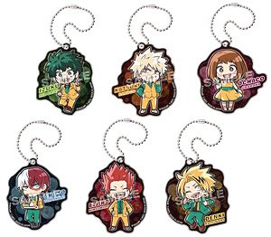 Deformed My Hero Academia Party time! Acrylic Key Ring Vol.1 (Set of 6) (Anime Toy)