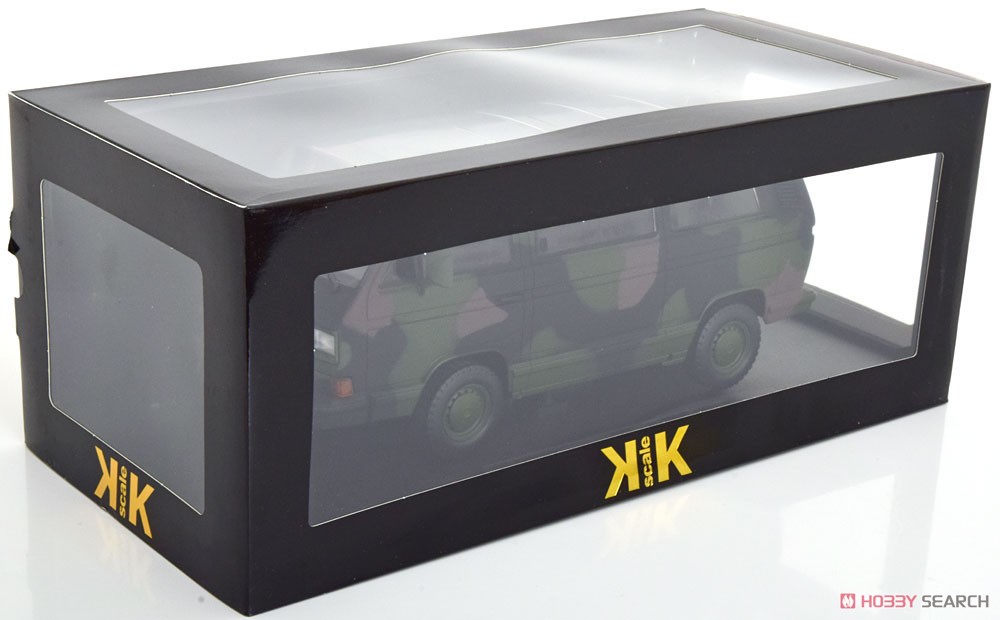 フォルクスワーゲン バス T3 Syncro 1987 Army camouflage 陸軍迷彩 (ミニカー) パッケージ1