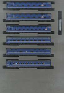 J.R. Limited Express Sleeping Passenger Cars Series 24 Type 25 `Hokutosei` (Hokkaido Railway Version) Additional Set (Add-On 6-Car Set) (Model Train)