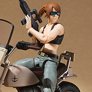 G.M.G. Mobile Suit Gundam E.F.S.F. V-SP09 Soldier & E.F.S.F. Army Bike (PVC Figure)