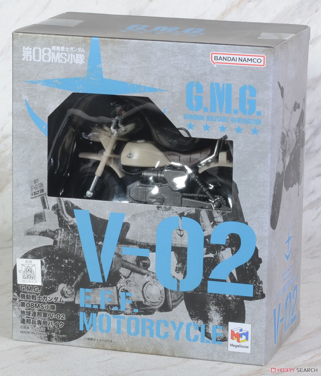 G.M.G. 機動戦士ガンダム 地球連邦軍V-02 連邦兵専用バイク (フィギュア) パッケージ1