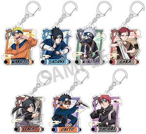 NARUTO トレーディングアクリルキーホルダー (7個セット) (キャラクターグッズ)