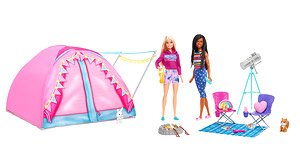 Barbie It Takes Two Camping Playset With Tent, 2 Barbie Dolls & Accessories (Character Toy)