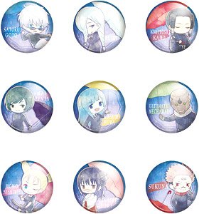 Jujutsu Kaisen Kasakko Metal Can Badge Vol.2 (Set of 9) (Anime Toy)