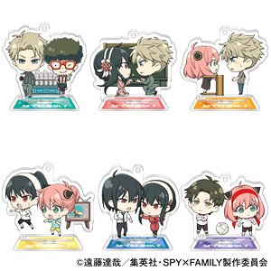 Spy x Family Acrylic Key Ring Collection w/Stand (Set of 6) (Anime Toy)