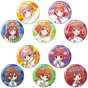 映画 五等分の花嫁 トレーディング缶バッジ 巫女Ver. (10個セット) (キャラクターグッズ)