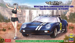 Wild Egg Girls No.06 Lamborghini Jota SVR `Sasha Ilyushina` w/Figure (Model Car)