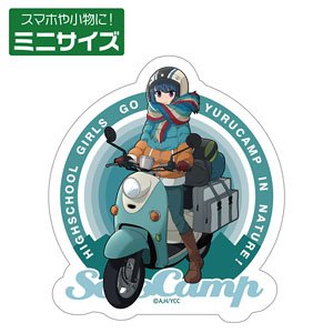 [Laid-Back Camp] Rin Shima & Scooter Mini Sticker (Anime Toy)