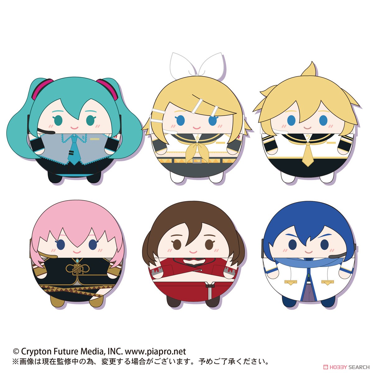 ピアプロキャラクターズ ふわコロりん (6個セット) (キャラクターグッズ) 商品画像1