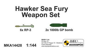 Sea Fury Weapon Set (for Mark I Models) (Plastic model)