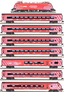 H25227 (N) Personenzug Mit Rh1116, 8-Tlg. OBB Railjet / 100 J.Obb, Ep.V (8-Car Set) [OBB Railjet 100 Jahre 8-tlg. Set inkl. Rh1116] (Model Train)