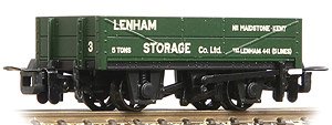 (OO-9) RNAD オープンワゴン Lenham Storage (緑) ★外国形モデル (鉄道模型)