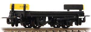 (OO-9) RNAD Flat Wagon Dean Hill, RNAD Black Yellow Buffer Beam (Model Train)