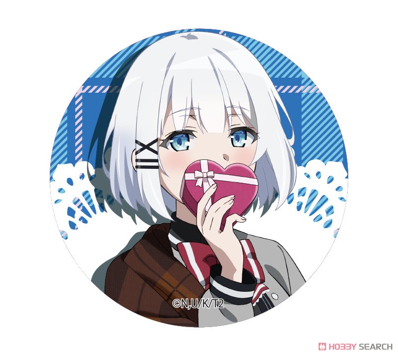探偵はもう、死んでいる。 缶バッジ シエスタ バレンタインver (キャラクターグッズ) 商品画像1