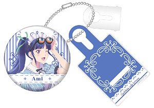 Megami no Cafe Terrace Can Badge Easel Key Ring Ami Tsuruga (Anime Toy)