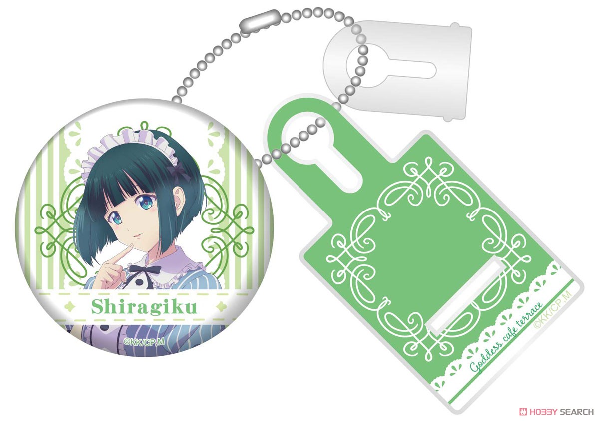 女神のカフェテラス 缶バッジイーゼルキーホルダー 小野白菊 (キャラクターグッズ) 商品画像1