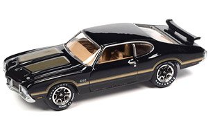 1972 Oldsmobile 442 Black / Gold (Diecast Car)