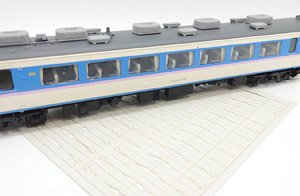 16番(HO) カーテンロング (灰) オープン仕様 (60窓分) ペーパーキット (鉄道模型)
