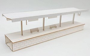 16番(HO) 島式ホーム 屋根A ペーパーキット (組み立てキット) (鉄道模型)