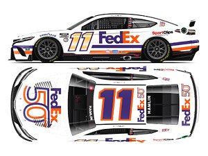 `デニー・ハムリン` #11 FEDEX50 TOYOTA カムリ NASCAR 2023 (ミニカー)