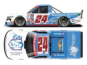 `ラージャ・カルス` #24 WENDELL SCOTT FOUNDATION シボレー シルバラード NASCAR クラフツマン トラックシリーズ 2023 (ミニカー)