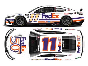 Denny Hamlin 2023 Fedex Fifty Toyota Camry NASCAR 2023 (Color Chrome Series) (Diecast Car)
