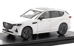 Mazda CX-60 XD-Hybrid Premium Sports (2022) Rhodium White Premium Metallic (Diecast Car)