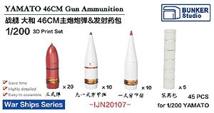 Yamato 46cm Gun Ammunition (Plastic model)