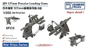 IJN 127mm Practice Loadiang Guns (Plastic model)