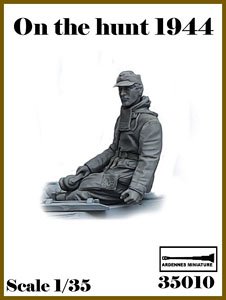 WWII ドイツ 偵察中＃3 ハッチに座る兵士 (1体入) (プラモデル)