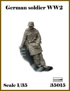 WWII ドイツ軍兵士＃1 寄りかかる兵士 (1体入) (プラモデル)