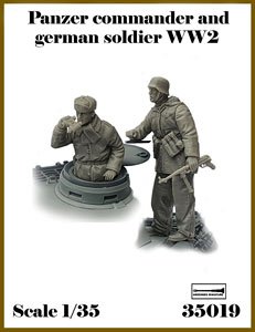 WWII ドイツ軍兵士＃5 車長と下士官セット (2体入) (プラモデル)