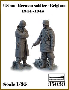 WWII アメリカ/ドイツ ベルギーの戦い1944-1945＃6 武装解除セット (2体入) (プラモデル)
