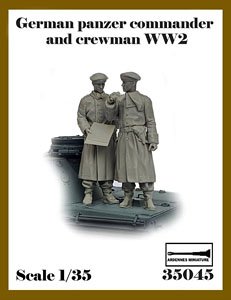WWII ドイツ 大戦初期の戦車兵＃6 前線会議セット (2体入) (プラモデル)
