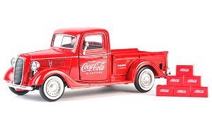 1937 Ford Pickup `Coca-Cola` w/Bottle Case x6 (Diecast Car)