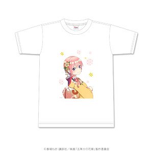 The Quintessential Quintuplets Hanafuda Pattern T-Shirt Ichika L Size (Anime Toy)