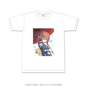 The Quintessential Quintuplets Hanafuda Pattern T-Shirt Miku L Size (Anime Toy)
